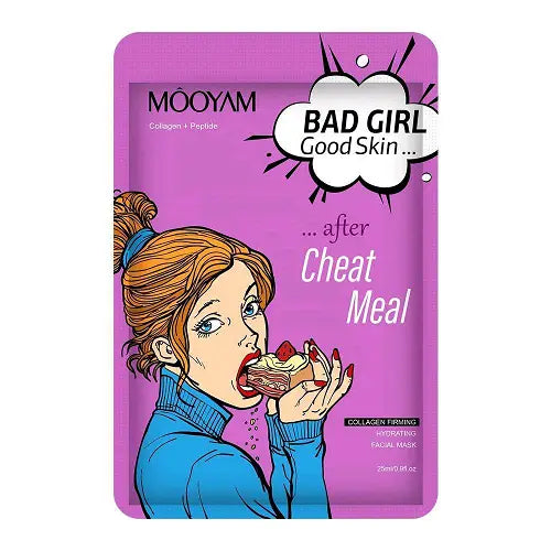 MOOYAM Bad Girl Series Face Mask For Anti-wrinkle,Firming & Lifting,Whitening,Oil Control Skincare Facial Mask (After Cheat Meal)