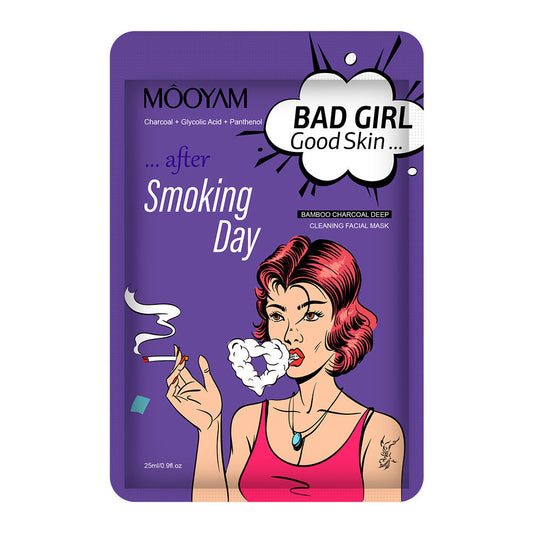 MOOYAM Bad Girl Series Face Mask For Anti-wrinkle,Firming & Lifting,Whitening,Oil Control Skincare Facial Mask (After Smoking Day)